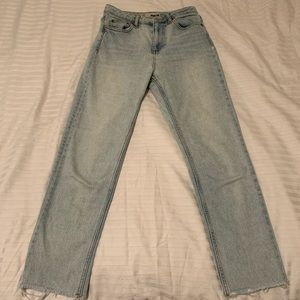 Topshop Moto straight leg jeans
